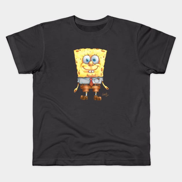 Spongebob Kids T-Shirt by gavinmichelliart